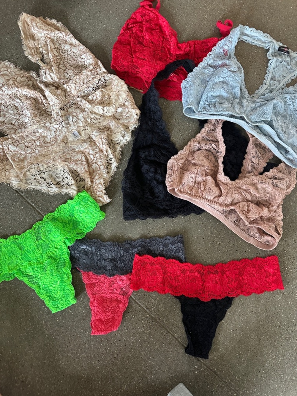 Cosabella
Lace Bralette & Thong Set - Mixed Colors